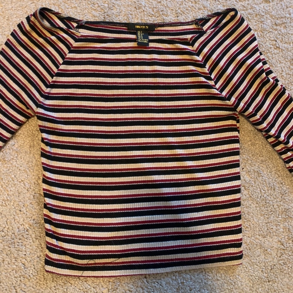 Striped forever 21 top!